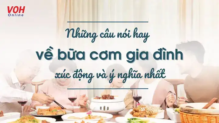 những câu nói hay về bữa cơm gia đình