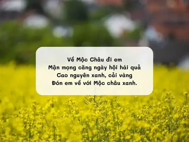 câu nói hay về mộc châu