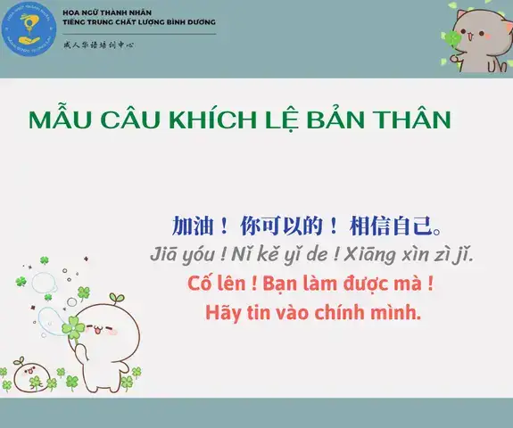 câu nói khích lệ bản thân