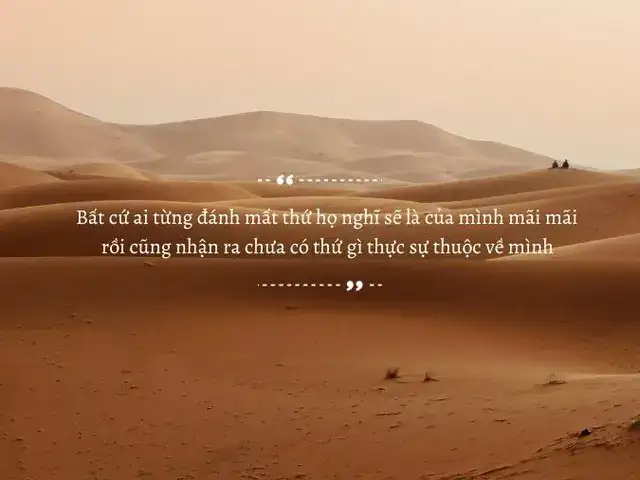 câu nói hay về sa mạc