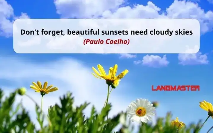 câu nói hay về bầu trời bằng tiếng anh