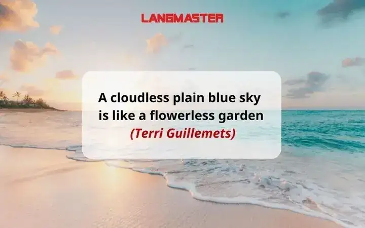 câu nói hay về bầu trời bằng tiếng anh