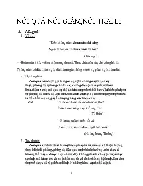 những câu nói giảm nói tránh