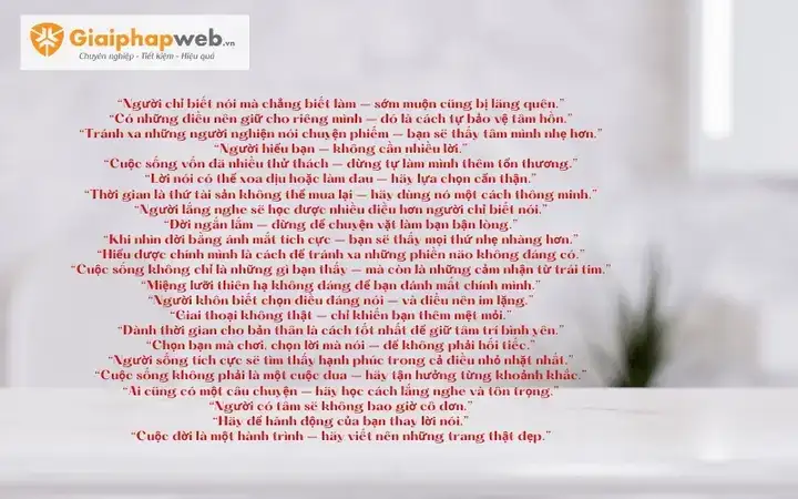 những câu nói hay về tham sân si