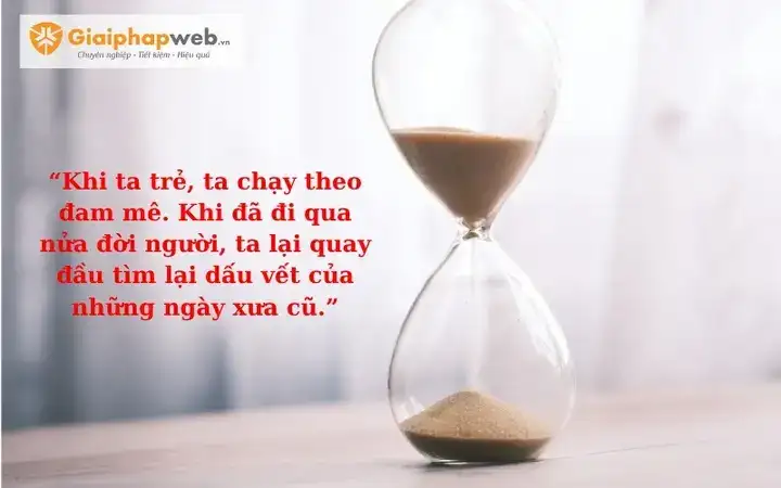 những câu nói hay về đồng hồ cát