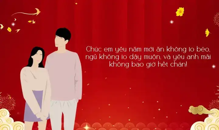 những câu nói chúc tết cho người yêu