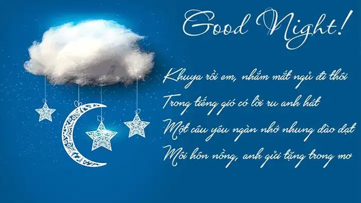 những câu nói chúc ngủ ngon ngọt ngào