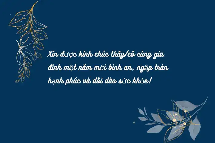 những câu nói chúc tết thầy cô