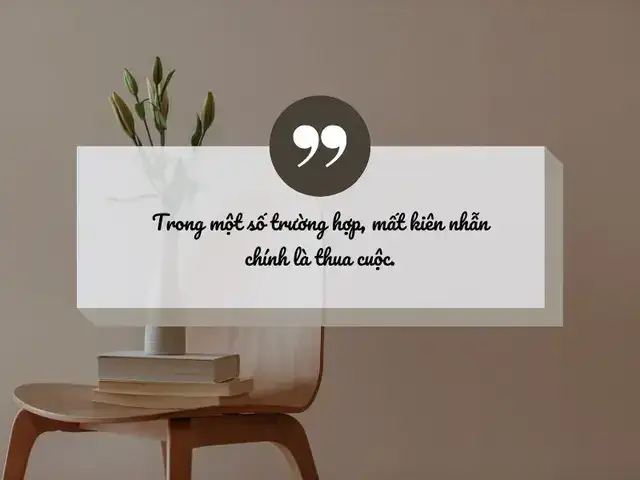 câu nói về sự kiên trì