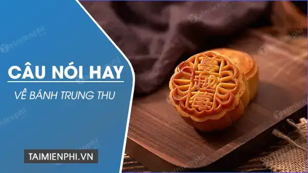 những câu nói hay về bánh trung thu