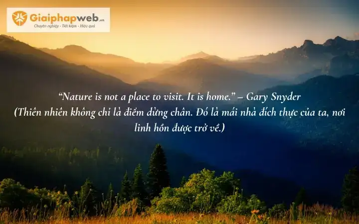 câu nói hay về thiên nhiên