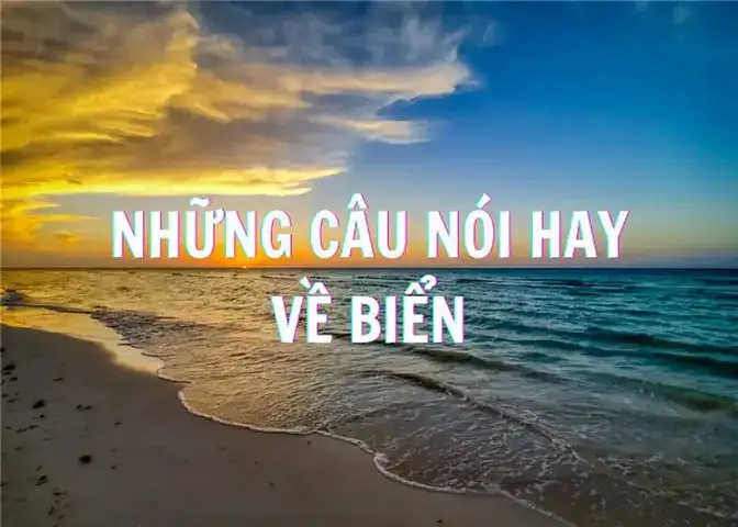 câu nói hay về biển