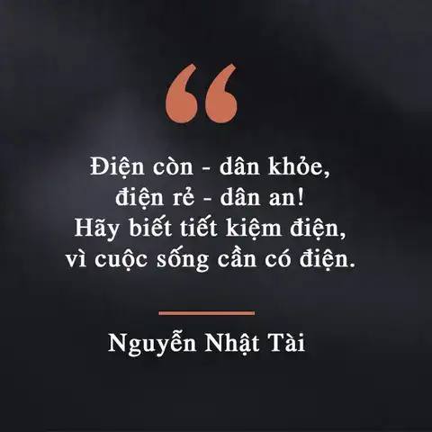 câu nói hay về tiết kiệm điện