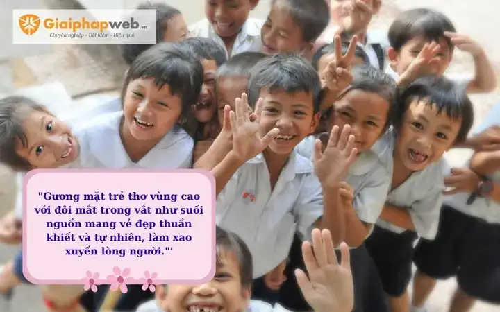 câu nói hay về trẻ em vùng cao