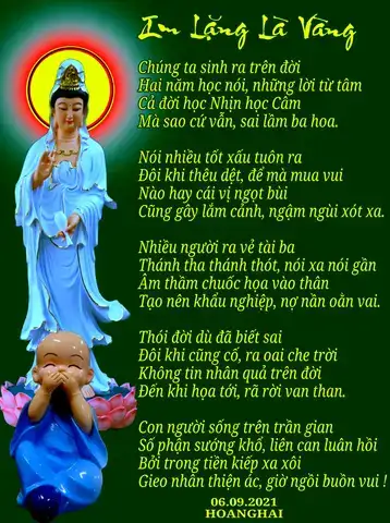 câu nói hay về im lặng là vàng