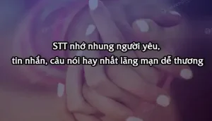 câu nói khi nhớ người yêu