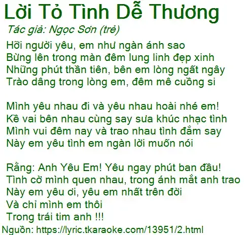 câu nói tỏ tình dễ thương