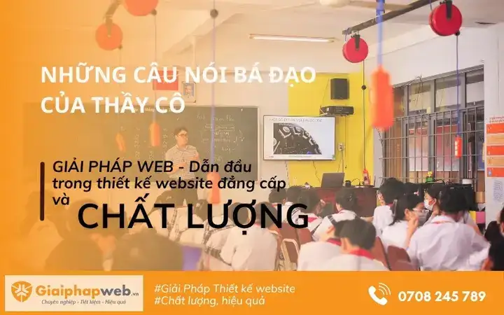 những câu nói bá đạo của thầy cô