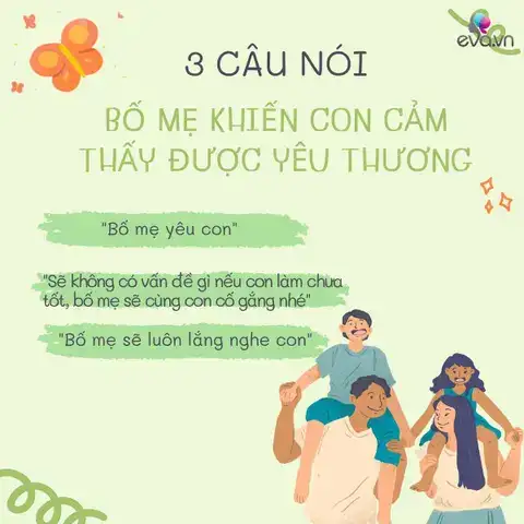 những câu nói cảm ơn bố mẹ