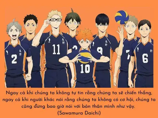 những câu nói hay trong haikyuu