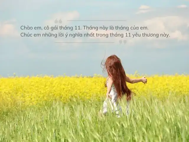 câu nói hay về cô gái tháng 11