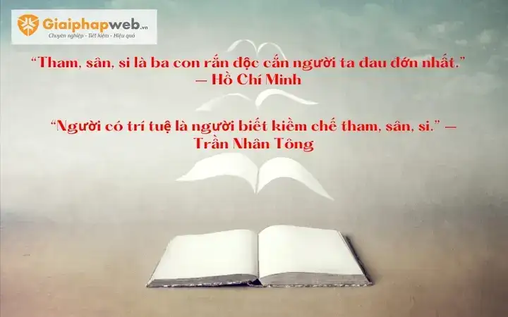 những câu nói hay về tham sân si