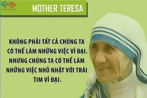 những câu nói hay của mẹ teresa hài đồng