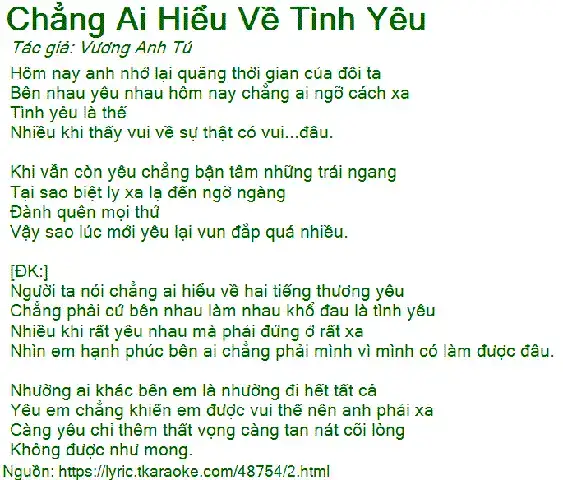 những câu nói khó hiểu về tình yêu