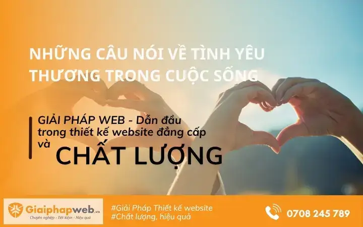 những câu nói về tình yêu thương trong cuộc sống