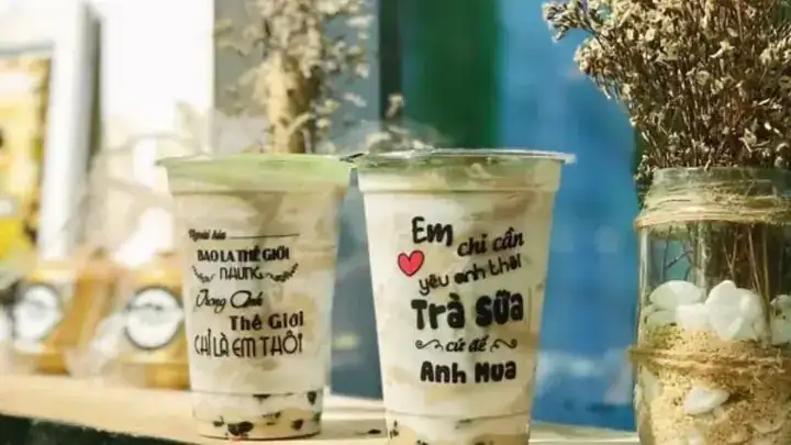 những câu nói hay in trên ly trà sữa