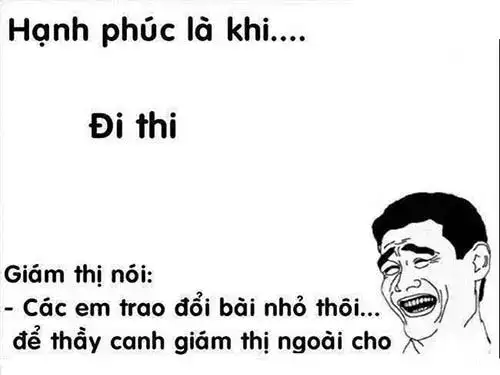 những câu nói khi thi xong
